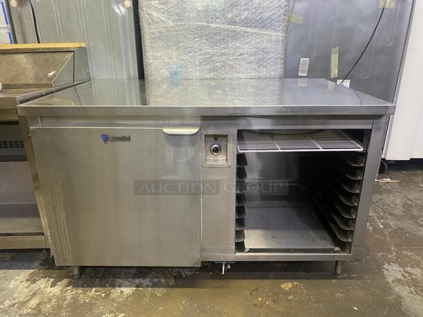 custom cool hot hold heated cabinet worktop table  - Image 1 of 4