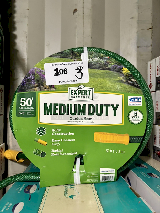 Expert Gardener 50ft Medium Duty Hose. 3x Your Bid