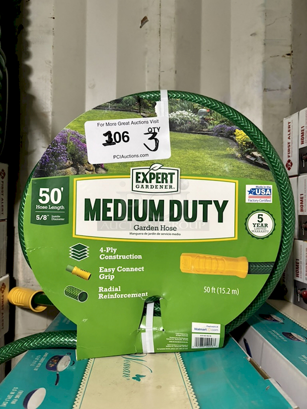 Expert Gardener 50ft Medium Duty Hose. 3x Your Bid - Image 1 of 1