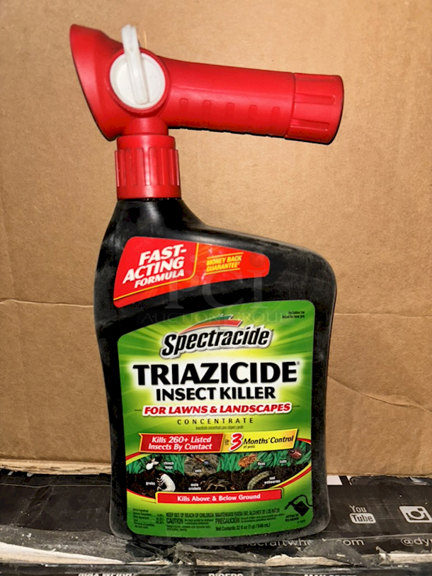Spectracide Triazicide Insect Killer For Lawns & Landscapes Concentrate. 3 32fl oz Bottles. 3x Your Bid 