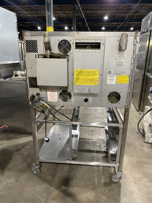 Sweet! BLODGETT Commercial Natural Gas Convection Oven W/ View Through Doors And Metal Oven Racks! On Legs! Model 100G/AA Serial 102811KJ013S 115V/60Hz/1 Phase - Image 8 of 10
