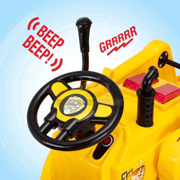 Kid Trax Nickelodeon’s PAW Patrol: Rubble’s Digger, 6-Volt Ride-On Toy, ages 3 – 5, yellow.
22.99 x 55.61 x 23.38 - Image 6 of 8
