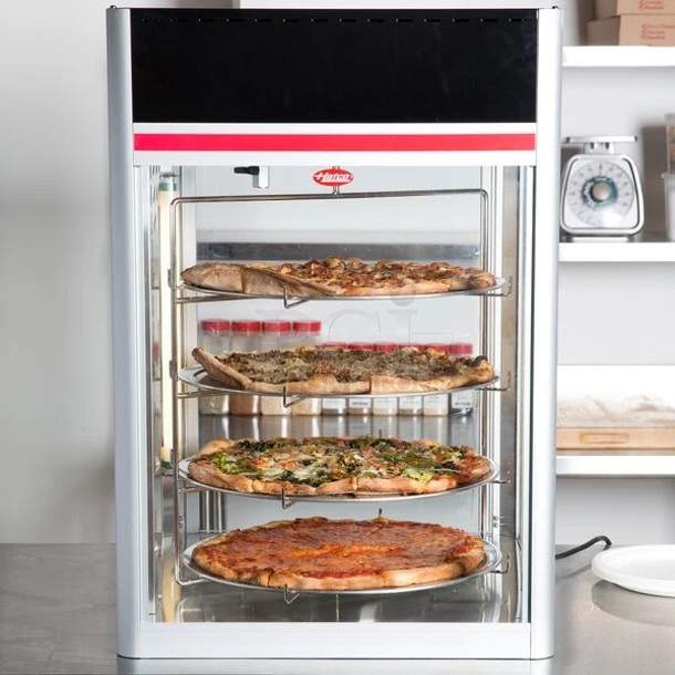 BRAND NEW SCRATCH & DENT! 
Hatco FSDT-1 Flav-R-Savor Humidified Hot Food Holding & Display Cabinet With 4 Tier Circle Rack - No Visible Damage 