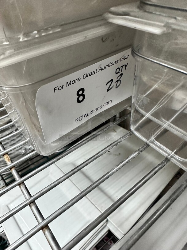 Commercial 1/3 Size Plastic Storage Container NSF - Image 1 of 9