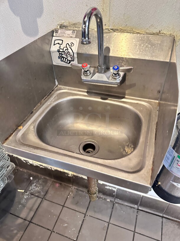 Commercial Stainless Steel Hand Sink Ideal For Commercial Kitchen NSF - Image 4 of 5