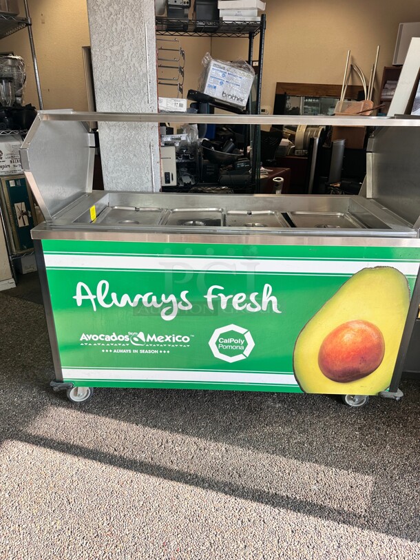 Excellent Condition Lakeside 60 in. Cold Food Table Salsa Bar 115 Volt Tested and Working! - Image 2 of 10