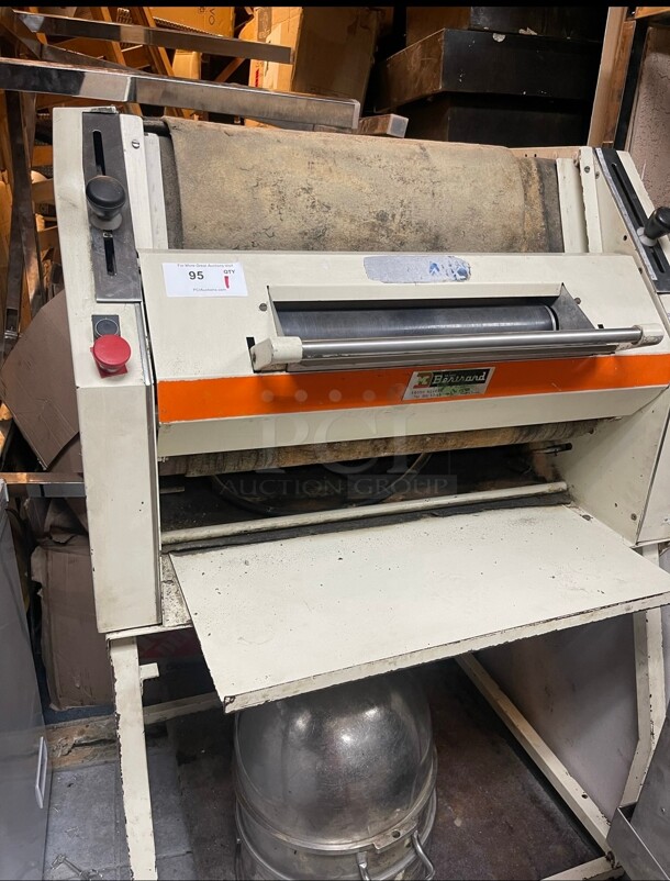 French Made  580 French Bread Baguette Moulder Dough Sheeter Roller 220 Volt Tested and Working - Image 1 of 7