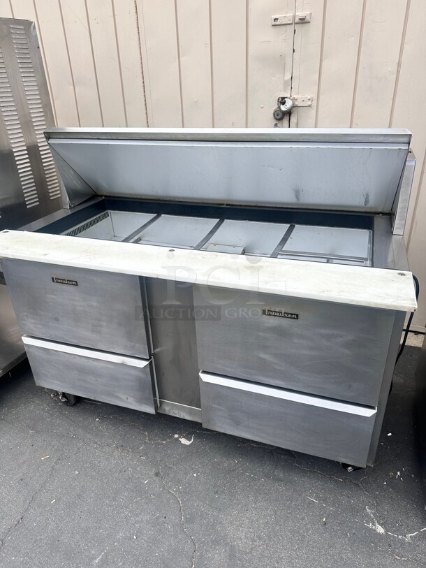 Traulsen UPT6024-DD 60 inch Sandwich/ Salad Prep Table w/ Refrigerated Base, 115v Working - Image 6 of 9