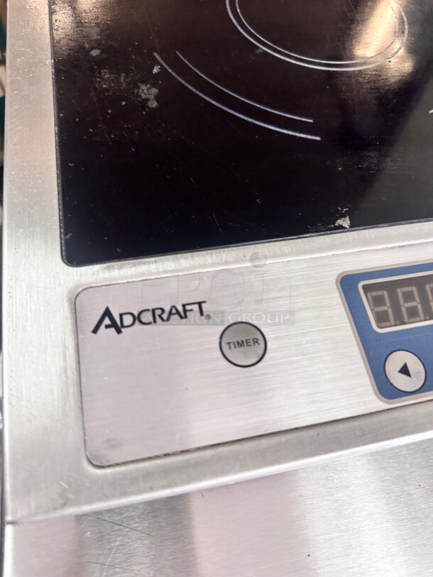 Excellent Condition Adcraft IND-A120V Countertop Induction Cooktop w/ (1) Burner, 120v/1ph Tested and Working - Image 3 of 8