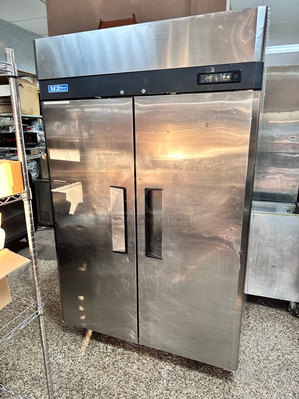 Turbo Air M3R47-2 M3 Series 52 inch Solid Door Stainless Steel Reach-In Refrigerator 115 Volt - Image 1 of 7