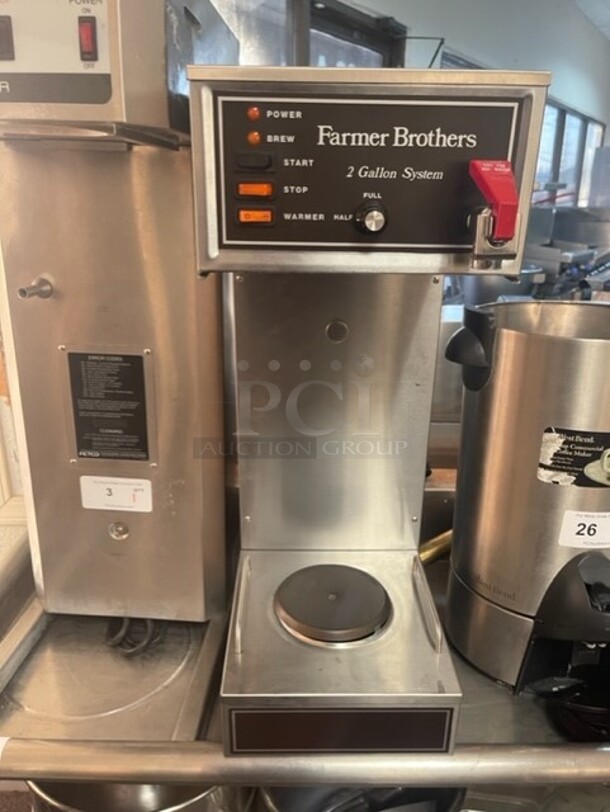 Working! Farmer Brothers Coffee Machine 1750 Watts 115 Volt Tested and Working!