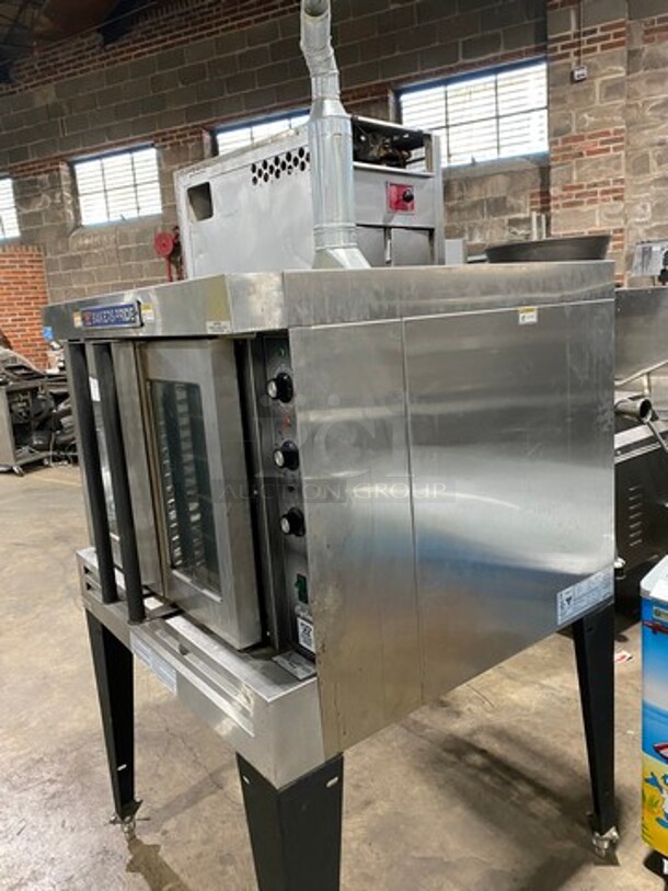 WOW! LATE MODEL! 2017 Bakers Pride LP Powered Commercial Convection Oven! With View Through Doors! With Oven Metal Racks! All Stainless Steel! On Legs! Cyclone Series! WORKING WHEN REMOVED! Model: BCO11G SN: 555111210017 - Image 2 of 12