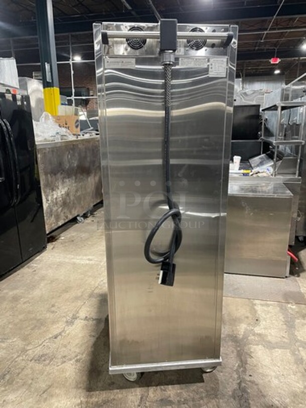 WOW! CresCor Electeric Powered Roast-N-Hold 2 Section Insulated Cabinet! All Stainless Steel! Model CO151F1818B2081 Serial CBBR3529! 208V 1 Phase! On Commercial Casters! Working When Removed!  - Image 3 of 9