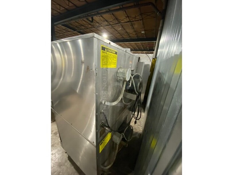 Vulcan Commercial Natural Gas Powered Double Stack Convection Ovens! With View Through Doors! All Stainless Steel! Model VC6GD38 Serial 481509660! On Casters! 2 X your Bid Makes One Unit!  - Image 3 of 12