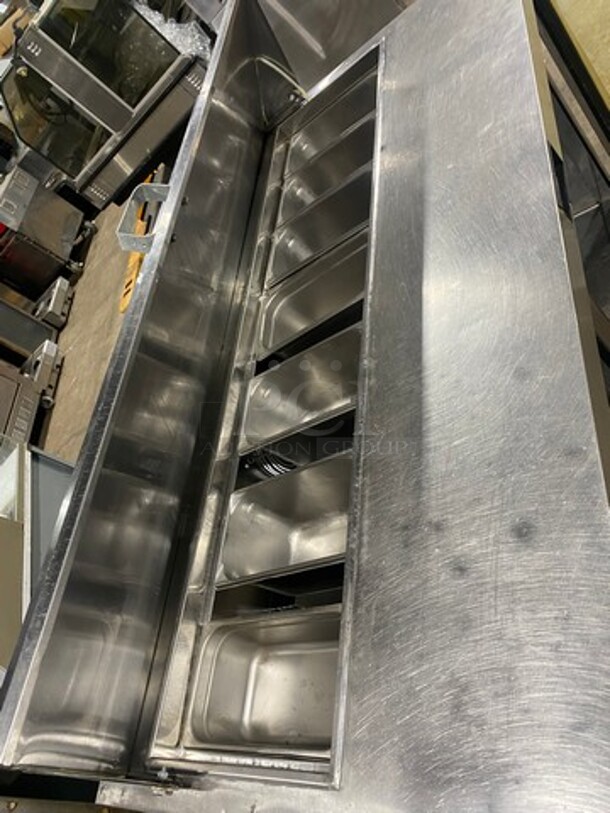 Atosa Commercial Refrigerated Sandwich Prep Table! With 2 Door Underneath Storage Space! Poly Coated Racks! All Stainless Steel! On Casters! Model: MSF8303 SN: MSF8303151119C4014 - Image 8 of 9