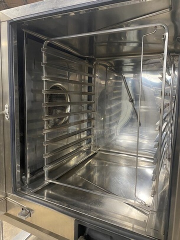 Electrolux Full Size Electric Powered Combi Convection Oven! AIR-O-STEAM Edition! Model AOS102EABU Serial 64900002! 208V 3 Phase! On Stand On Legs!  - Image 5 of 10