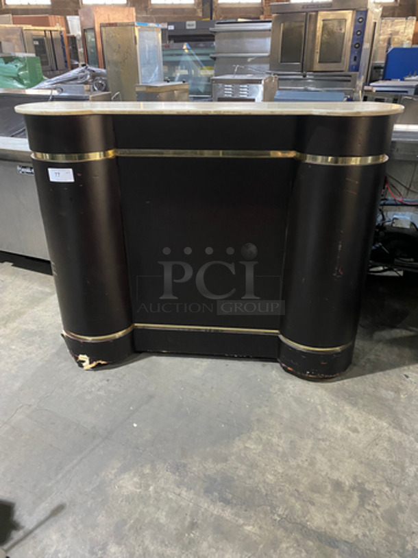 Forbes Commercial Mobile Bar! With Stainless Steel Work Top! With Drain Sink! With Storage Space Underneath! On Casters! Model: 4875-6 - Image 1 of 8