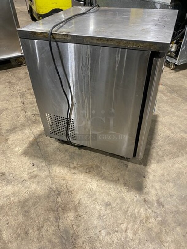 Turbo Air Commercial Single Door Lowboy/ Worktop Freezer! With Poly Coated Racks! All Stainless Steel! On Casters! Model: MUF28 115V 60HZ 1 Phase - Image 4 of 7