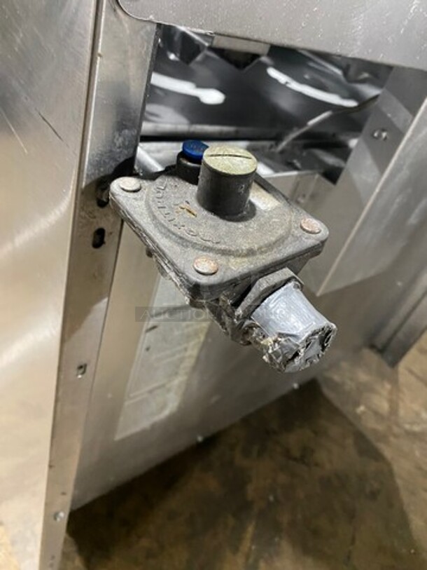 NICE!  American Range Natural Gas Powered 6 Burner Stove! With Full Size Oven Underneath! With Raised Back Splash And Salamander! All Stainless Steel! On Casters! Model: AR6 SN: 201215005 - Image 12 of 12