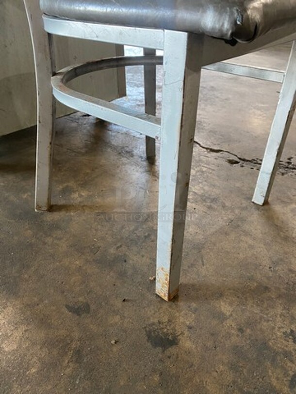 Grey Cushioned Chairs! With Metal Body! 10x Your Bid! - Image 6 of 6