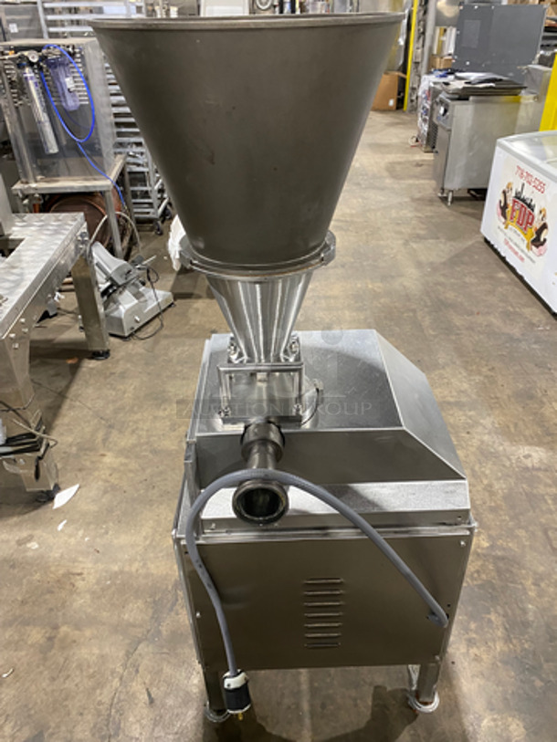 WOW! Commercial Floor Style Multi-Purpose Stuffer Machine! Great For Stuffing Meat, Sausage, Pasta! All Stainless Steel! On Casters!