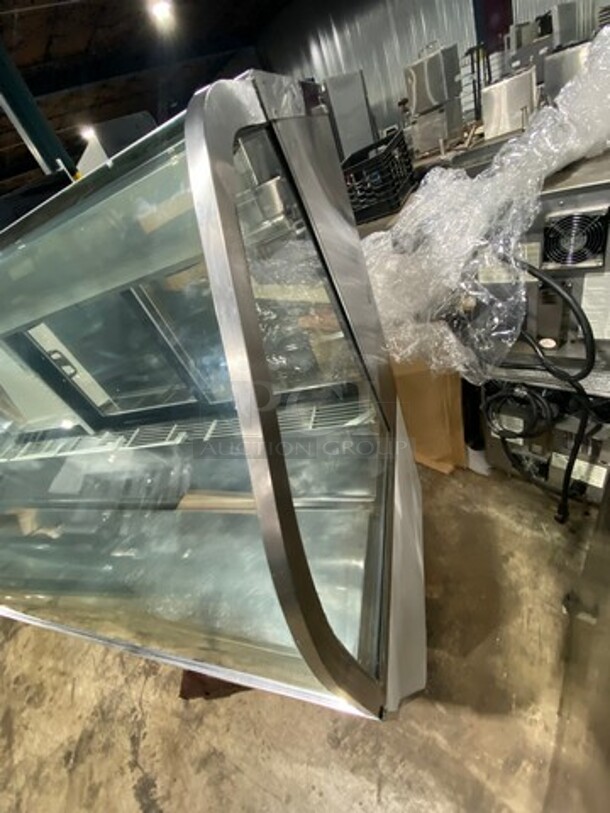 NICE! Custom Cool Commercial Refrigerated Bakery/ Deli Display Case Merchandiser! With Curved Front Glass! With Rear Access Doors! Stainless Steel Body! Model: CGD10SC SN: K0607803 115V 60HZ 1 Phase - Image 2 of 10