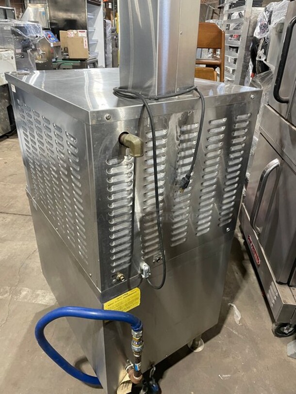 Sweet! Market Forge Commercial Natural Gas Powered Single Door Cabinet Steamer! All Stainless Steel! On Legs! Model: ETP-5G SN: 228245! - Image 3 of 12