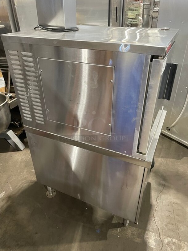 Sweet! Market Forge Commercial Natural Gas Powered Single Door Cabinet Steamer! All Stainless Steel! On Legs! Model: ETP-5G SN: 228245! - Image 4 of 12