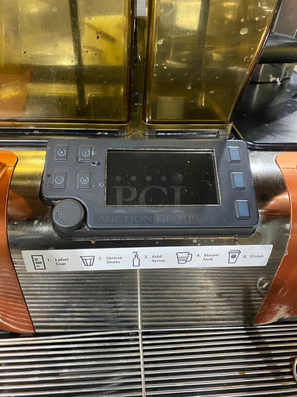 Mastrena II Thermoplan Starbucks Style Commercial Countertop Espresso Machine! With 3 Bean Hoppers! 208V! Model: M2-CS SN: 41000483! - Image 2 of 11