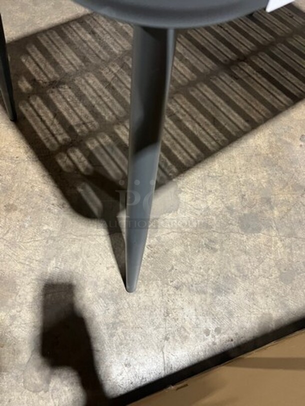 Brand New In The Box! DT All Alluminum Dark Gray Slats Dining Table! 30" By 48" With Legs! Perfect For Outdoors!  - Image 6 of 8