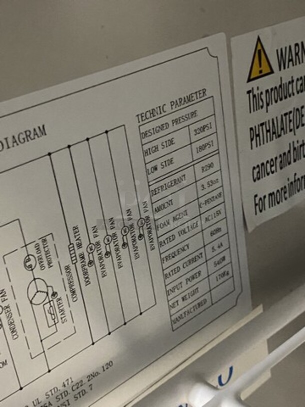 NEW! Scracth-n-Dent! Avantco 60 Inch Mega Top Refrigerated Sandwich Prep Table! With Poly Cutting Board! 115V 1 Phase! Model 178SSPT60MHC! On Casters!  - Image 10 of 11