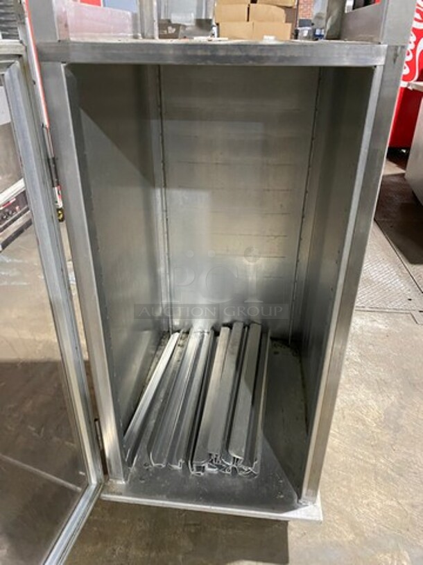 Lockwood Commercial Half Open Half Enclosed Pan Transport Rack! With View Through Door! On Casters! - Image 5 of 6