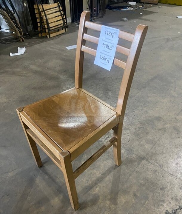 Wooden Dining Height Chairs! 6x Your Bid - Image 2 of 6