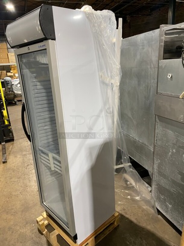 NEW! IN THE BOX! Atlantic Commercial Single Door Reach In Cooler Merchandiser! With View Through Door! Poly Coated Racks! Model: USS374DTKL SN: 100004765198 115V 60HZ 1 Phase - Image 3 of 9