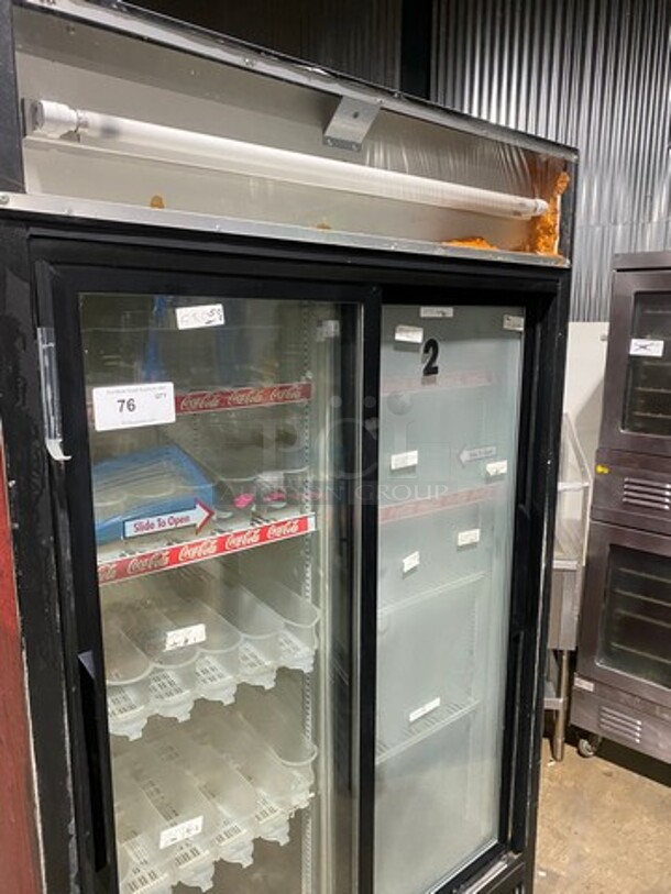 True Commercial 2 Door Reach In Refrigerator Merchandiser! With View Through Sliding Doors! With Poly Drink Racks! Model: GDM37 SN: 2782180 115V 60HZ 1 Phase! Working When Removed! - Image 6 of 11