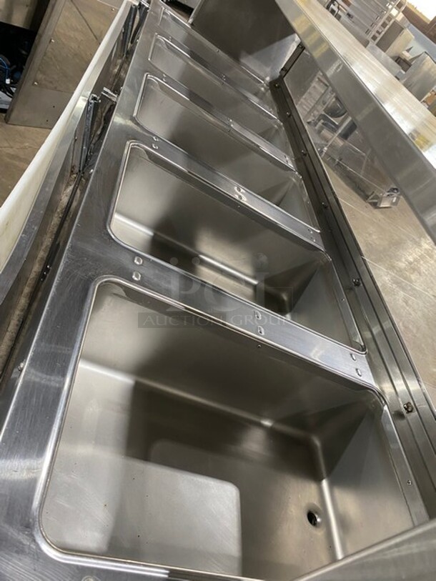 Eagle Commercial Electric Powered 5 Well Steam Table! With Storage Space Underneath! All Stainless Steel! On Casters! MODEL YSPHT5 SN:2008990224 208V 1PH - Image 5 of 10
