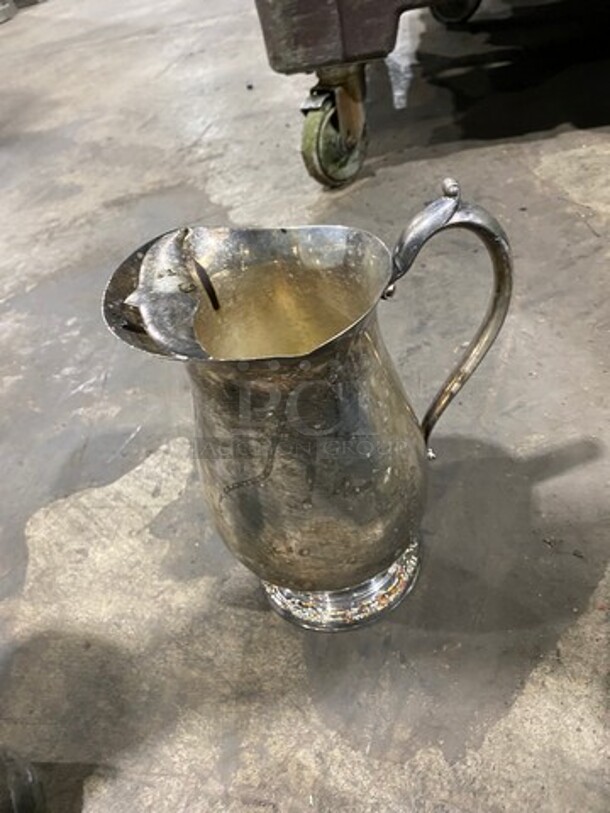 Stainless Steel Dairy Pitcher And Cup! 3x Your Bid! - Image 2 of 4
