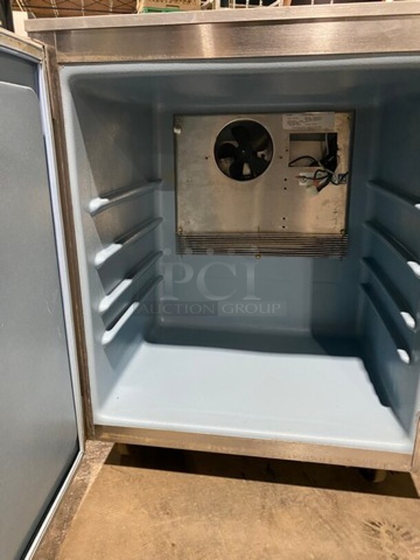 Delfield Enodis Commercial Single Door Lowboy/Worktop Cooler! All Stainless Steel! On Casters! Model: 407CADHL SN: 0507036102124T 115V 60HZ 1 Phase - Image 5 of 10