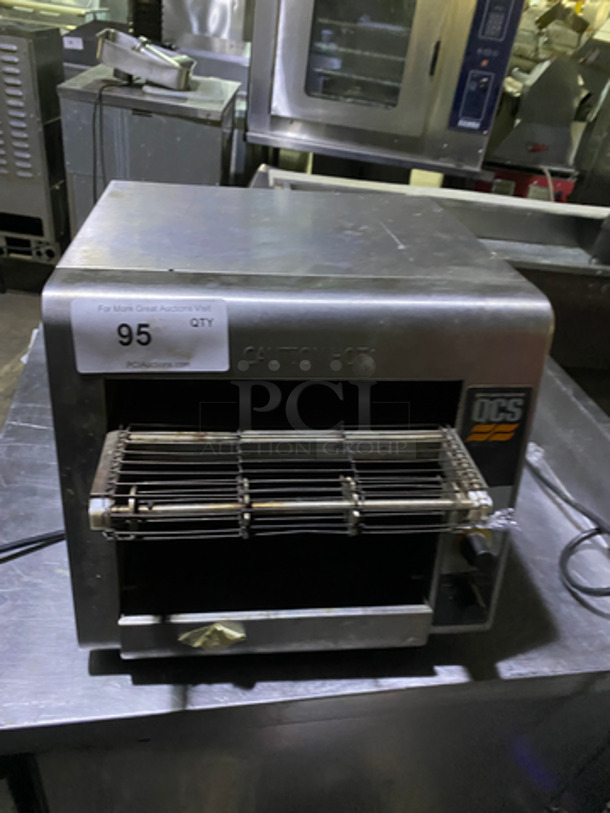 Star Holman Commercial Countertop Electric Powered Conveyor Toaster Oven! All Stainless Steel! Model: QCS01350 SN: TQ0350808D1124 120V 60HZ 1 Phase