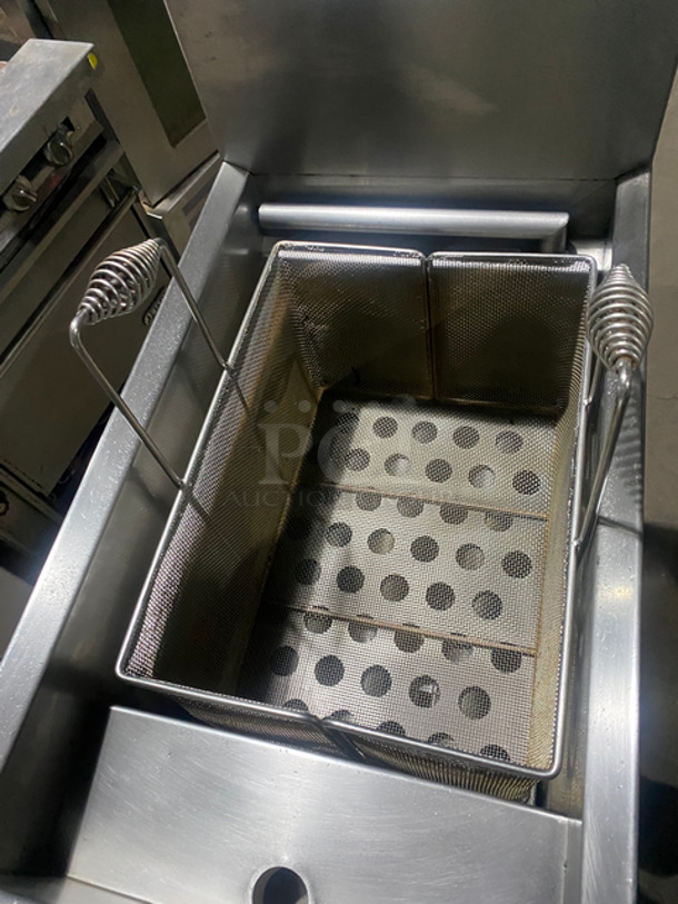 Imperial Commercial Natural Gas Powered Pasta Cooker! With Backsplash! With Frying Basket! All Stainless Steel! On Casters! - Image 5 of 9