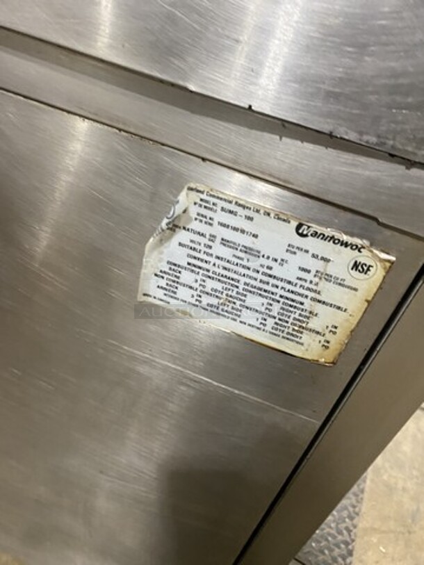 Great! US Range/Garland Natural Gas Powered Double Stacked Convection! Summit Series! With View Through Doors! With Metal Racks! Model SUMG100 Serial 1609100102756!  On Legs! 2 X Your Bid Makes One Unit! - Image 10 of 12