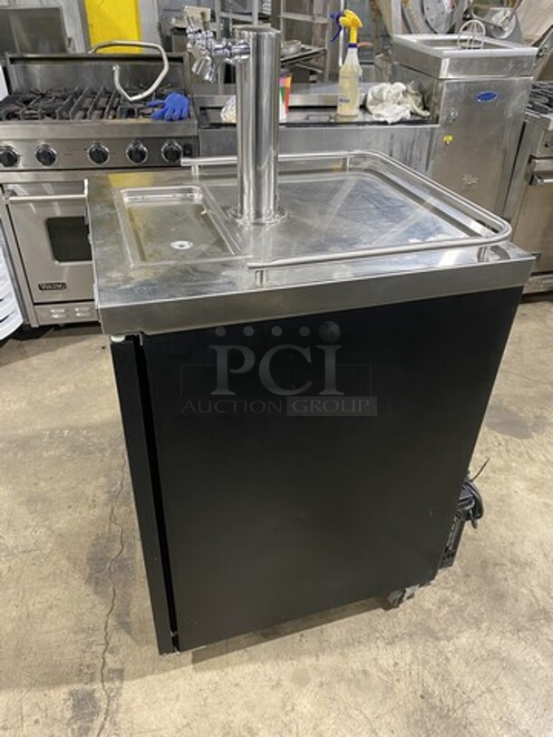 Sweet! 2019 LATE MODEL!  Micro Matic Refrigerated Dual Tap Beer Kegerator!  Model MDD23ENT Serial 19054504! 115V 1 Phase! 