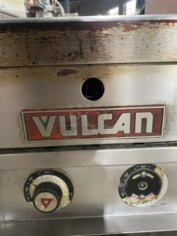 WOW! Vulcan Commercial Countertop Electric Powered Flat Grill! All Stainless Steel! Thermostatic Control! 36"! On Legs! - Image 7 of 9