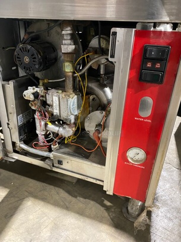 GREAT! Vulcan Commercial Triple Deck Pressure Steam Cooker! All Stainless Steel! On Legs! Model: VHL3G SN: 271155958 120V 60HZ 1 Phase - Image 8 of 10