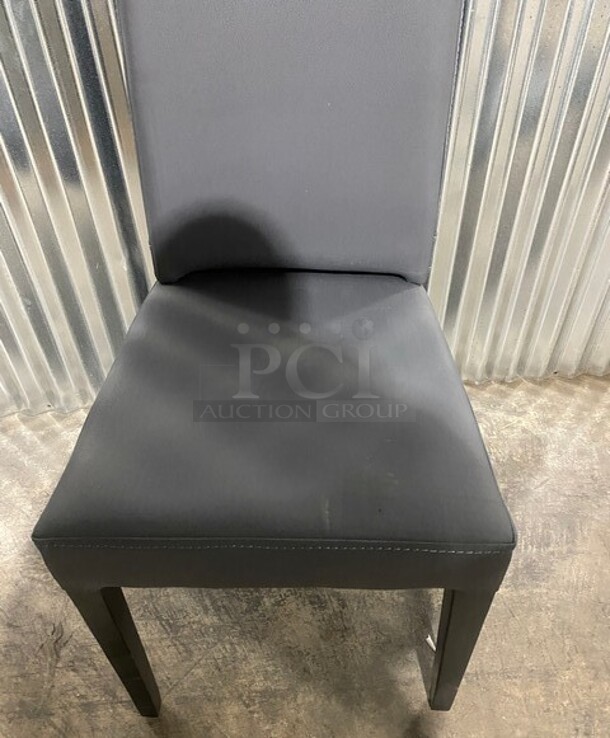 NEW! Grey Vinyl Dining Chair! 2x Your bid! - Image 5 of 6