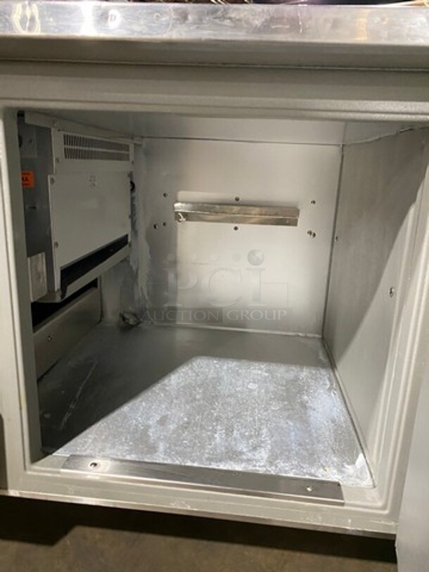 Randell Commercial Refrigerated Pizza Prep Table! With Single Door Storage Space! With 3 Drawers Underneath! All Stainless Steel! On Casters! Model: 8268N 115V 60HZ 1 Phase - Image 7 of 10