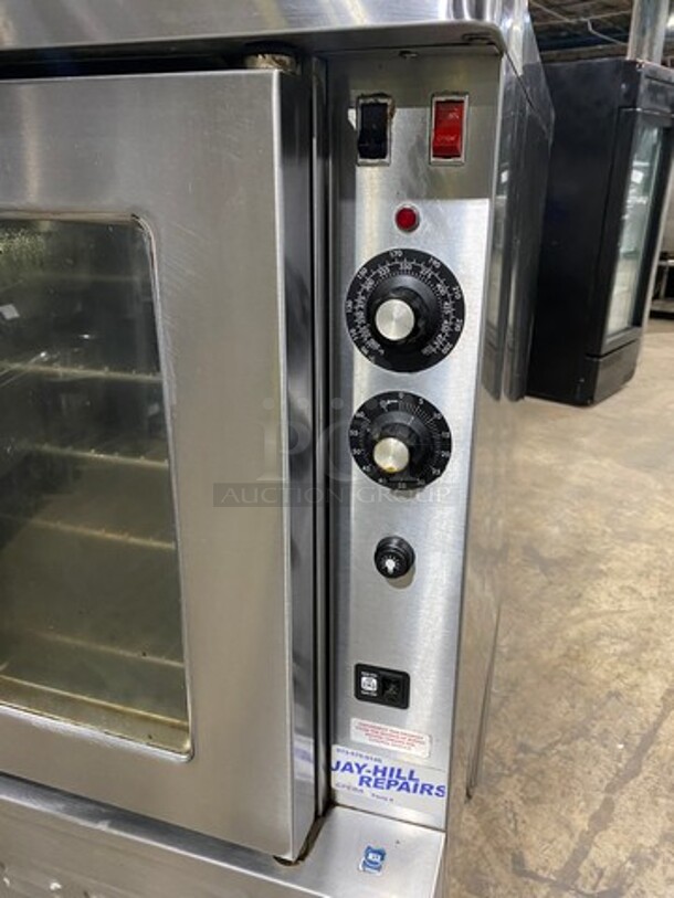 WOW! LATE MODEL! Blodgett Commercial Natural Gas Powered Convection Oven! With View Through Doors! Metal Oven Racks! All Stainless Steel! On Legs! Working When Removed!  - Image 6 of 7
