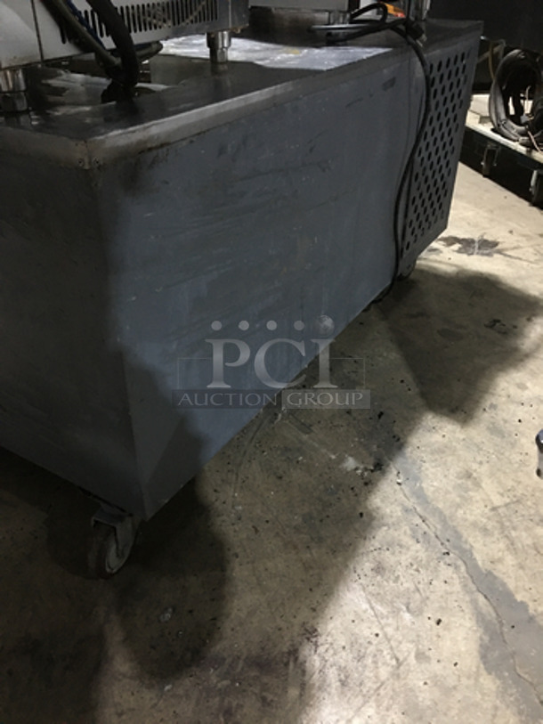 Leader Commercial Chef Base/Equipment Stand! With 2 Drawers! Model LB48S/C Serial PU05M0037!  All Stainless Steel! On Casters! 115V 1 Phase! - Image 3 of 7
