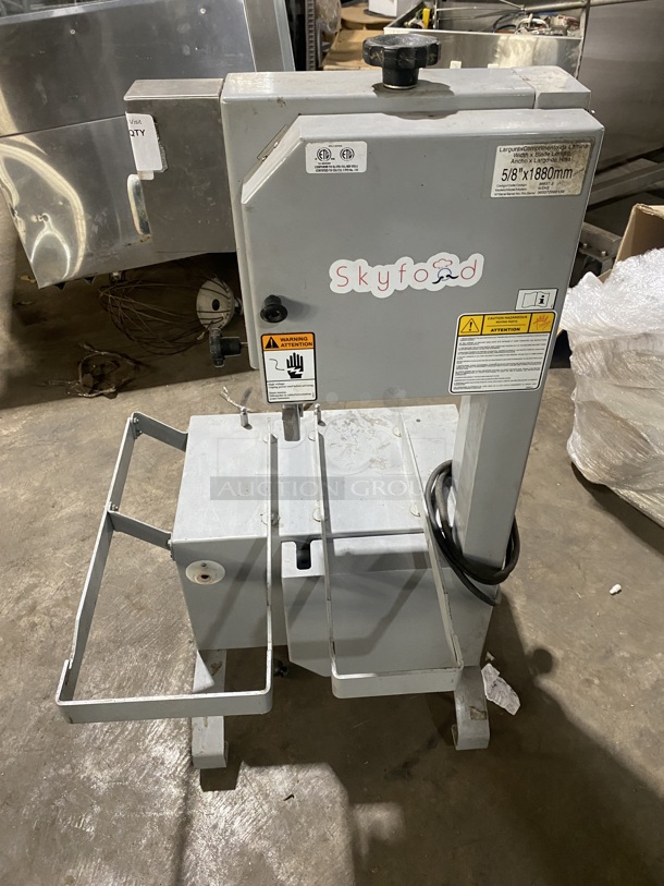 Skyfood Commercial Countertop Bone/ Meat Saw! All Stainless Steel! MODEL: MSKE SN:365572000159! Electric Powered!  - Image 2 of 9