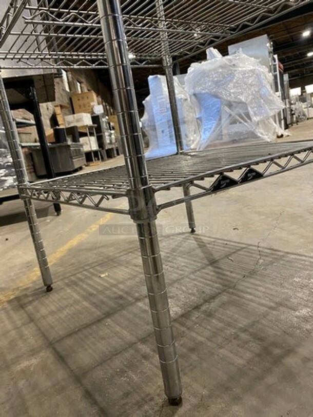 Metal 5 Tier Shelf! On Legs! BUYER MUST DISMANTLE! PCI CANNOT DISMANTLE FOR SHIPPING! PLEASE CONSIDER FREIGHT CHARGES! - Image 6 of 6